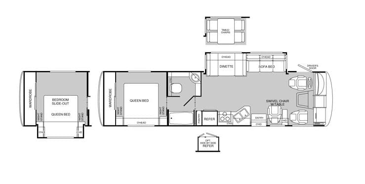 1999 FLEETWOOD SOUTHWIND 34N floorplan