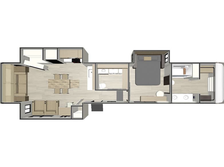 2026 Forest River Salem Hemisphere 380WDR floorplan