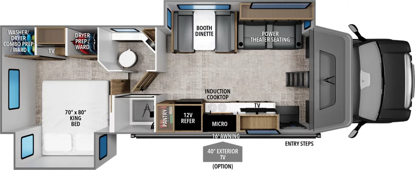 2027 Grand Design LINEAGE SERIES E 30DC floorplan