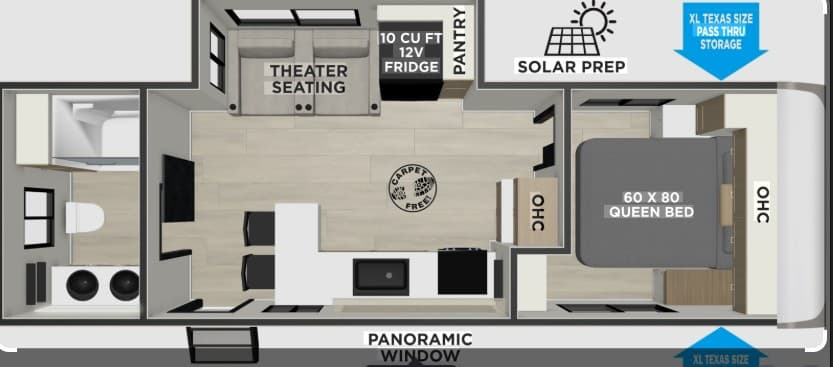 2026 Forest River Hemisphere 24RBHL floorplan