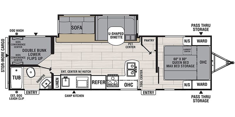 2021 Coachmen Spirit Ultra Lite 2963BH floorplan