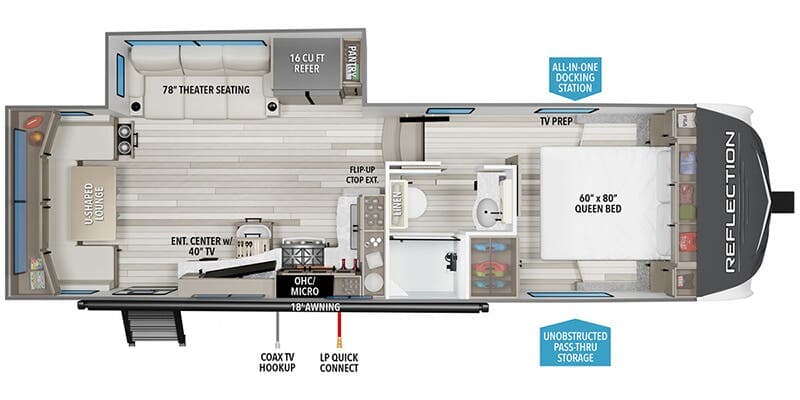 2026 Grand Design Reflection 150 Series 260RD floorplan