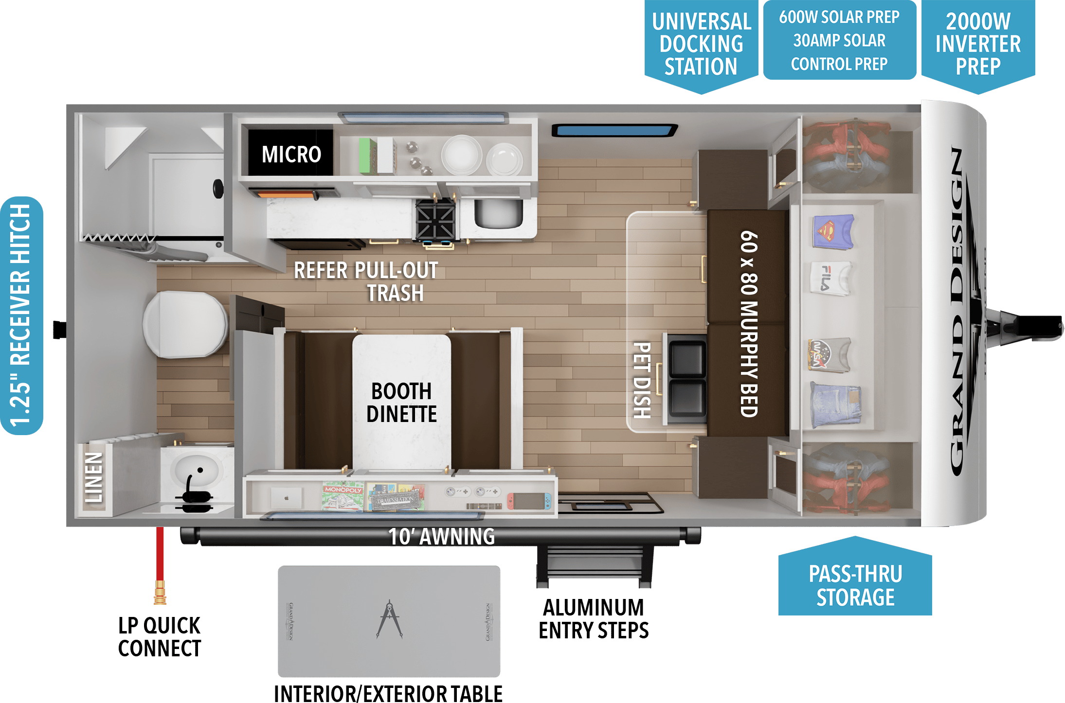 2026 Grand Design Transcend ONE 151RB floorplan