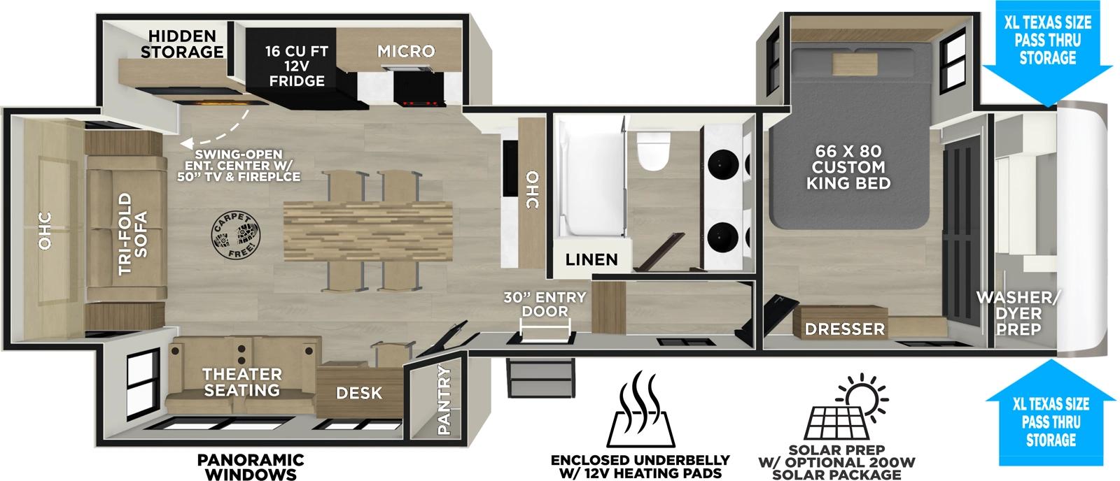 2026 Forest River Heritage Glen 321DRL floorplan