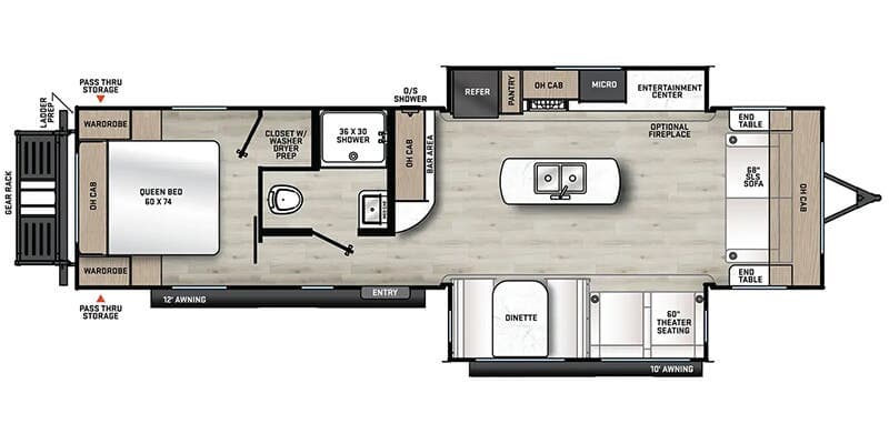 2024 Coachmen Catalina Legacy Edition 283FEDS floorplan