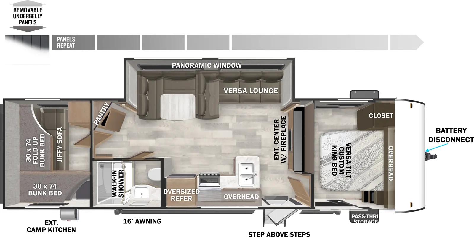 2026 Forest River Salem Cruise Lite 273QBXL floorplan