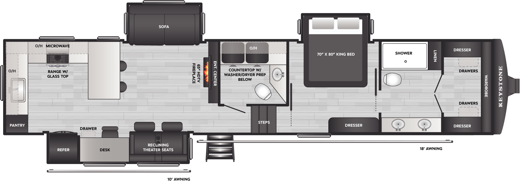 2026 Keystone Sprinter 3840LRK floorplan