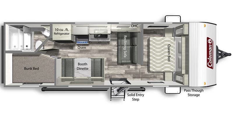 2024 Dutchmen COLEMAN 274BH floorplan