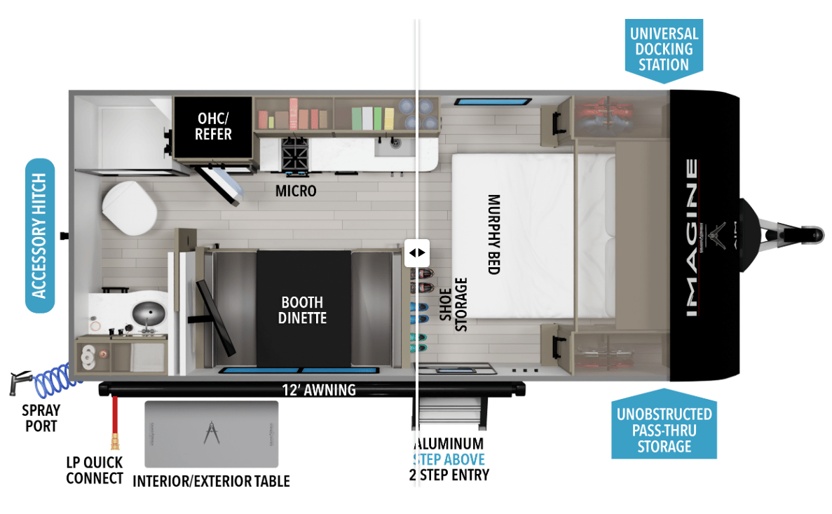2027 Grand Design Imagine AIM 15RBA floorplan