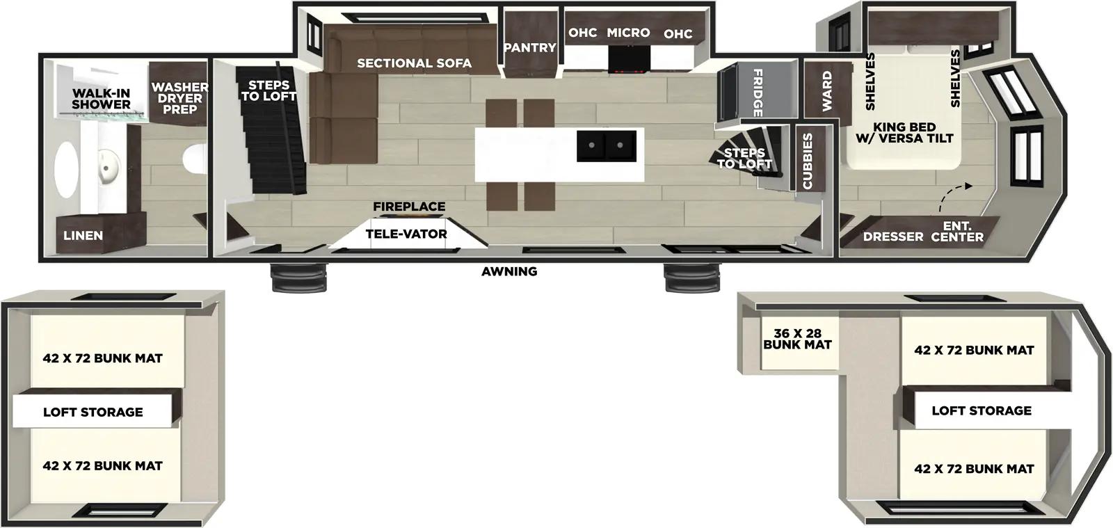 2026 Forest River Salem Villa 42ICE floorplan