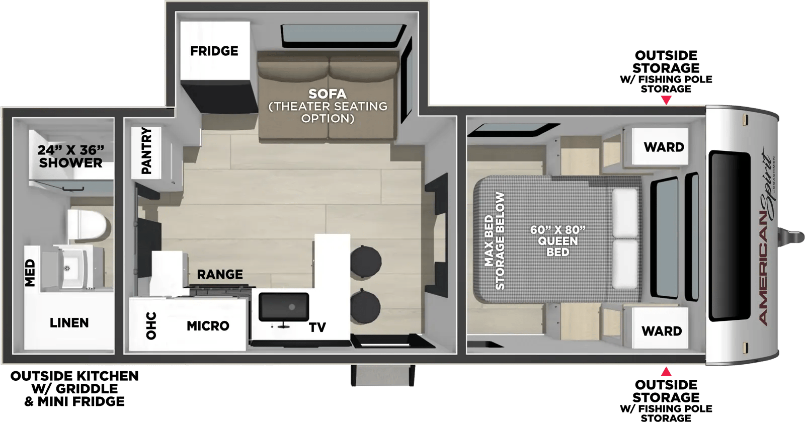 2027 Coachmen American Spirit 2353RB floorplan