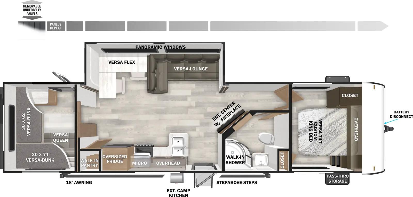 2026 Forest River Wildwood 29VBUD floorplan