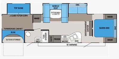 2012 Jayco Eagle Super Lite 314 BDS floorplan
