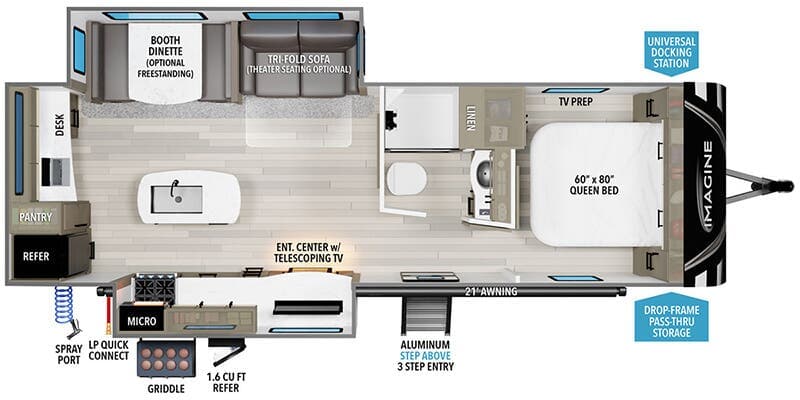 2026 Grand Design Imagine 2670MK floorplan