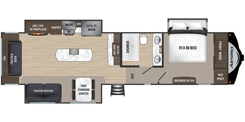 2020 Dutchmen Astoria 3173RLP floorplan