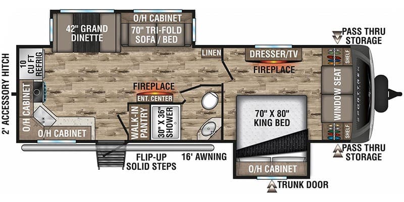 2023 Venture RV SportTrek Touring Edition floorplan