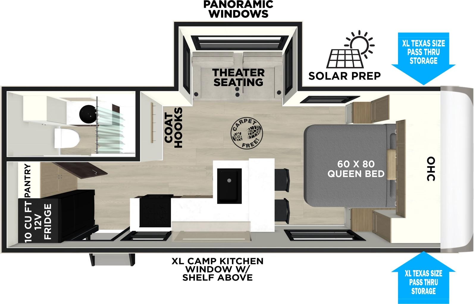 2026 Forest River Hemisphere 21RBHL floorplan
