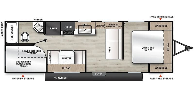 2026 Coachmen Catalina Summit Series 8 261BH floorplan