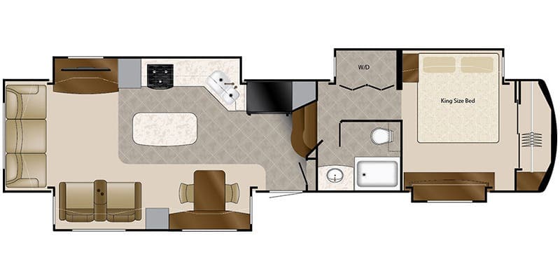 2017 DRV Mobile Suites 40KSSB4 floorplan