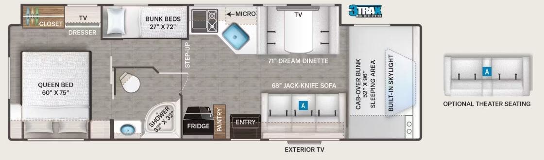 2026 Thor Motor Coach Quantum LF31 floorplan