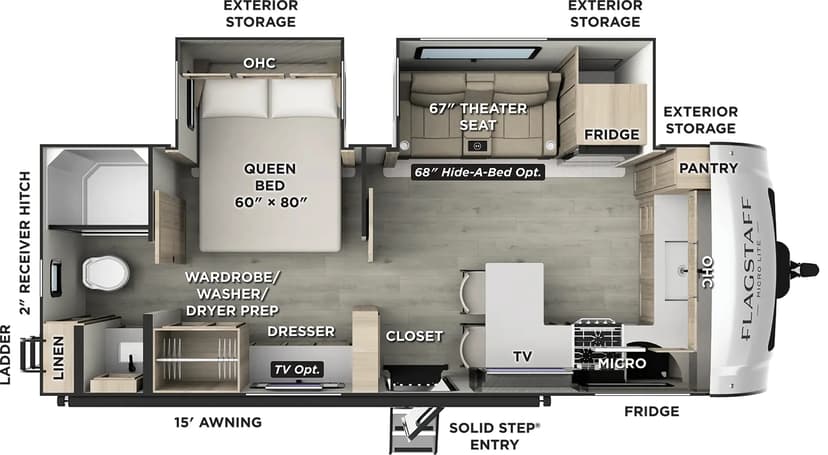 2026 Flagstaff Micro Lite floor plan