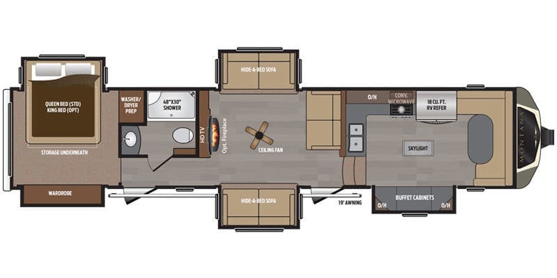 2017 Montana floor plan