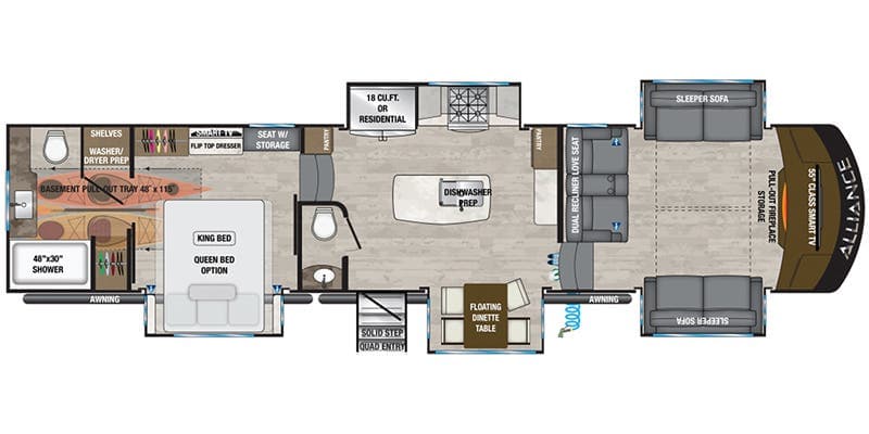 2022 Paradigm floor plan