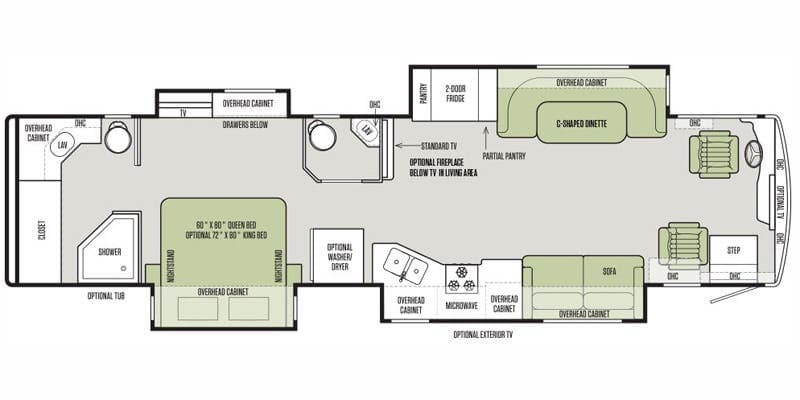 2017 Allegro Red floor plan